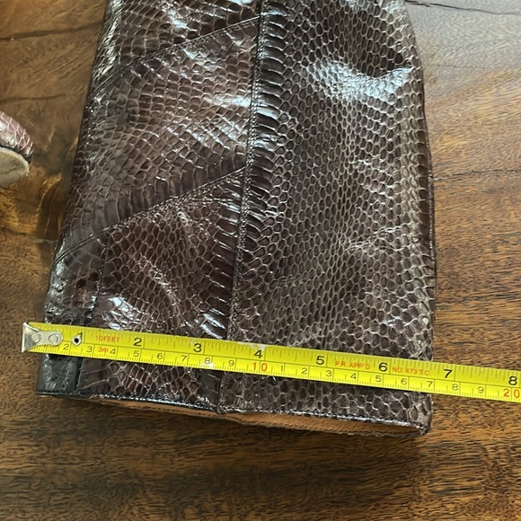 FRYE brown snakeskin boots (size 9 GUC) - Picture 9 of 11